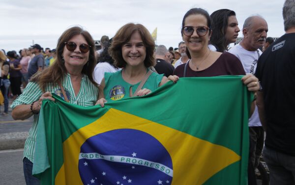 Ato em defesa de Jair Bolsonaro no Rio de Janeiro. - Sputnik Brasil