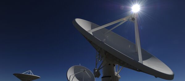 Radiotelescópio MeerKAT em fase de construção, Cabo Setentrional, África do Sul, 30 de março de 2010 - Sputnik Brasil