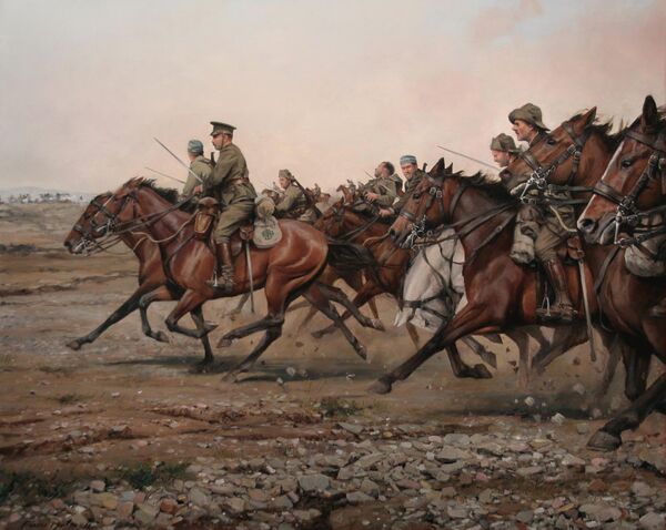 “Carga no rio Igan do regimento Alcântara” (2013), obra de Ferrer-Dalmau - Sputnik Brasil