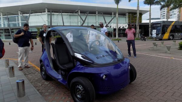 1º Encontro Brasileiro de Entusiastas de Carros Elétricos, em Palhoça, Santa Catarina (arquivo) - Sputnik Brasil