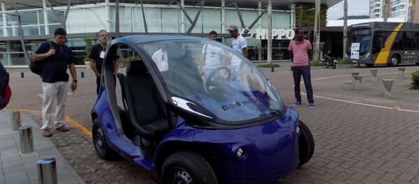 1º Encontro Brasileiro de Entusiastas de Carros Elétricos, em Palhoça, Santa Catarina (arquivo) - Sputnik Brasil
