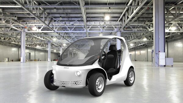 Veículo elétrico Li, da empresa Mobilis, de Santa Catarina - Sputnik Brasil
