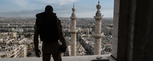 A soldier in Aleppo - Sputnik Brasil