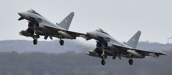 Caças da Força Aérea da Alemanha Eurofighter - Sputnik Brasil