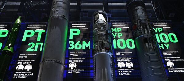 Exemplares de mísseis balísticos de 1ª geração exibidos no centro científico da Academia Militar das Tropas de Mísseis Estratégicos, Rússia - Sputnik Brasil
