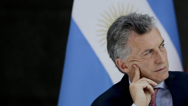 Mauricio Macri, presidente da Argentina. - Sputnik Brasil