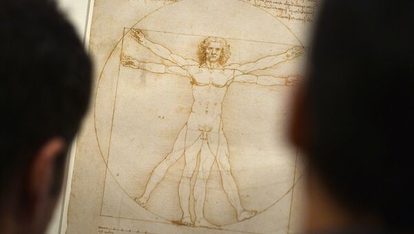 O Homem Vitruviano de Leonardo da Vinci - Sputnik Brasil