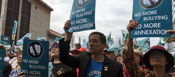 Protestos em Taiwan - Sputnik Brasil