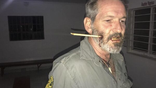 Guarda-florestal atingido por uma flecha  - Sputnik Brasil