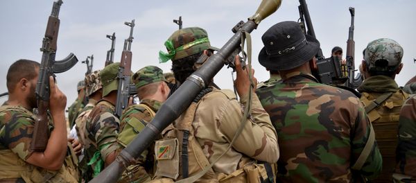 Soldados paramilitares xiitas do Iraque - Sputnik Brasil