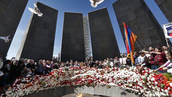 Memorial do Genocídio Armênio em Erevan - Sputnik Brasil