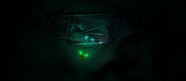 Imagem do navio, deitado no fundo do mar Negro, reconstruída com técnica 3D - Sputnik Brasil