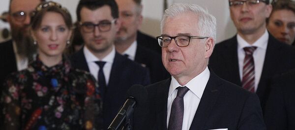 Der polnische Außenminister Jacek Czaputowicz (Archiv) Der polnische Außenminister Jacek Czaputowicz (Archiv) - Sputnik Brasil