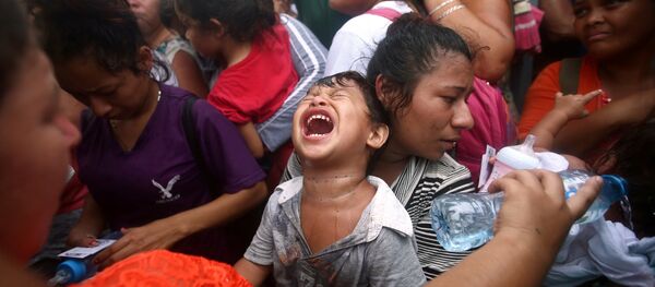 Caravana de imigrantes que tentam chegar nos EUA. Foto de 20 de outubro de 2018. - Sputnik Brasil
