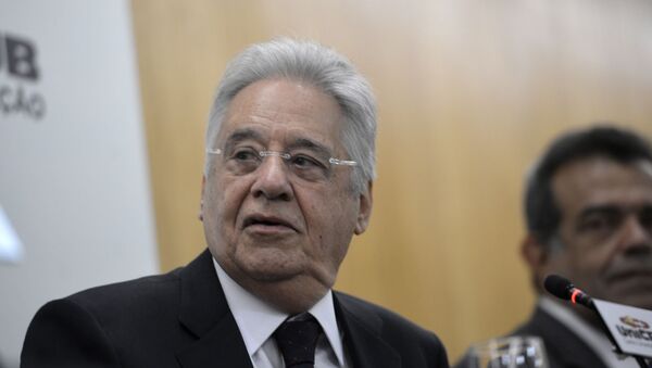O ex-presidente Fernando Henrique Cardoso durante a palestra Brasil, Qual Será o Seu Futuro? (foto de arquivo) - Sputnik Brasil