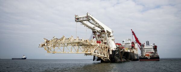 Nord Stream 2, em construção no Mar Báltico. - Sputnik Brasil