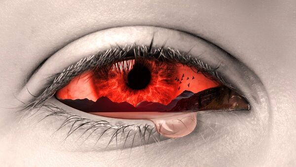 Olho sangrando (imagem referencial) - Sputnik Brasil