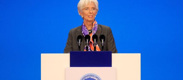 Diretora-gerente do Fundo Monetário Internacional (FMI), Christine Lagarde, falando na cerimônia de abertura da primeira Exposição Internacional de Importação da China (CIIE), em Xangai - Sputnik Brasil