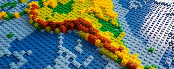 Mapa da América Latina, feito de Lego (imagem referencial) - Sputnik Brasil