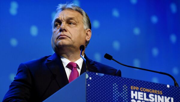 O primeiro-ministro húngaro, Viktor Orban, no congresso do Partido Popular Europeu (EPP) em Helsinki. - Sputnik Brasil