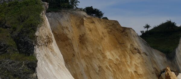 Parte de um deslizamento maciço em Naga, no centro das Filipinas, 21 de setembro de 2018 (imagem referencial) - Sputnik Brasil
