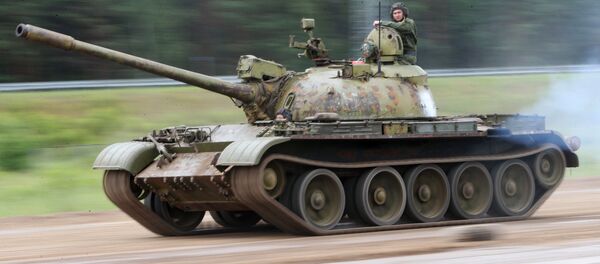 T-55 soviético, operado pelo Exército da Bielorrússia (imagem referencial) - Sputnik Brasil