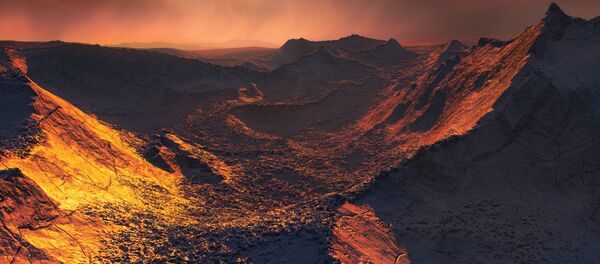 Imagem de computador do possível planeta detectado perto da estrela de Bernard - Sputnik Brasil