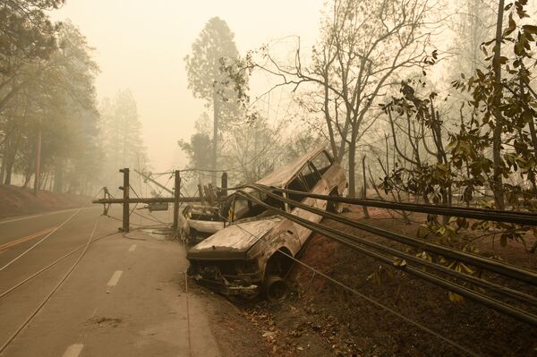 Consequências dos incêndios florestais no estado da Califórnia, nos EUA - Sputnik Brasil