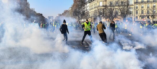 Акции протеста Желтые жилеты во Франции - Sputnik Brasil
