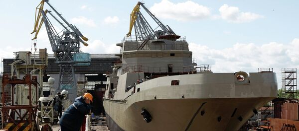 O navio de desembarque de classe Ivan Gren - Sputnik Brasil