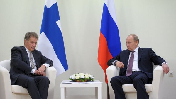 Presidente da Finlândia, Sauli Niinisto, e da Rússia, Vladimir Putin - Sputnik Brasil