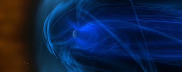 Enorme campo magnético ao redor da Terra Enorme campo magnético ao redor da Terra - Sputnik Brasil