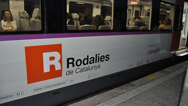 Trem de empresa Rodalies de Catalunya, Espanha - Sputnik Brasil