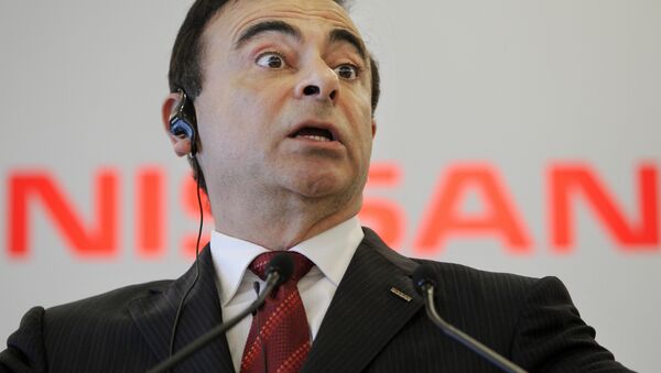 Nissan Motor Co. Chief Executive Carlos Ghosn - Sputnik Brasil