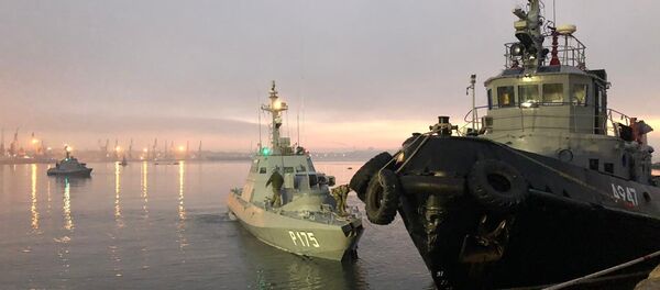 Embarcações ucranianas apreendidas pela Guarda Costeira russa - Sputnik Brasil