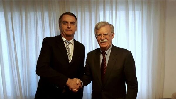 Jair Bolsonaro se encontrou com John Bolton no Rio - Sputnik Brasil