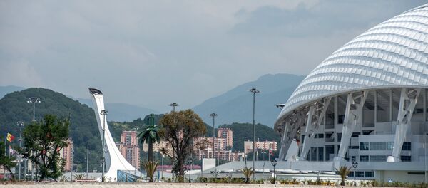 View of the Olympic Cauldron and Fisht Stadium in Sochi's Olympic Park. - Sputnik Brasil