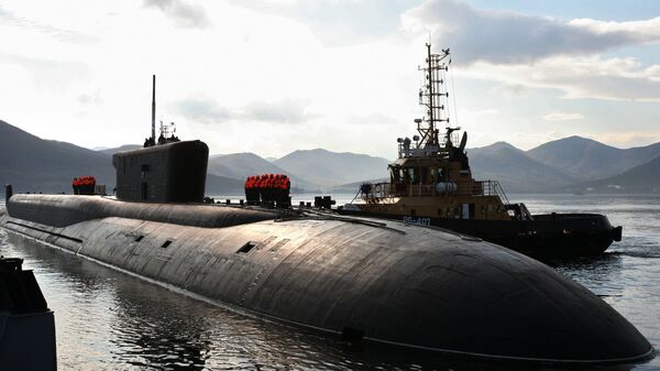 Submarino nuclear russo Vladimir do projeto 955 - Sputnik Brasil