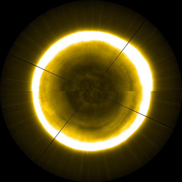 Polo norte solar fotografado pela sonda Proba-2 da Agência Espacial Europeia (ESA) - Sputnik Brasil