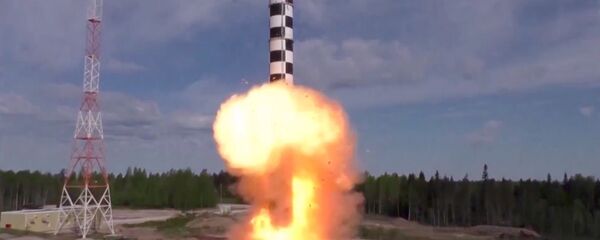 Testes de lançamento de mísseis Sarmat (imagem referencial) - Sputnik Brasil