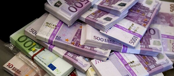 Notas de euro (imagem de arquivo) - Sputnik Brasil