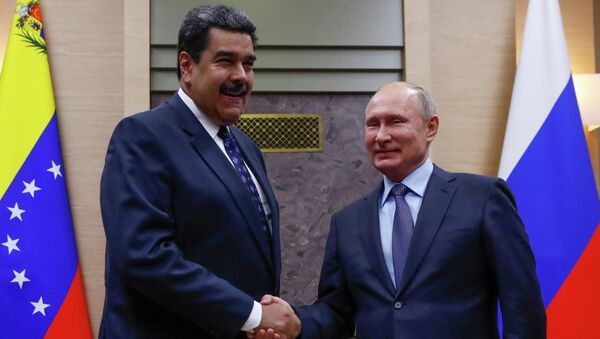 Encontro entre presidente russo, Vladimir Putin, e presidente venezuelano, Nicolás Maduro, 5 de dezembro de 2018 - Sputnik Brasil