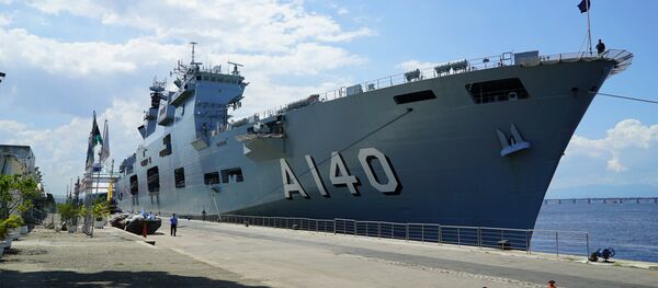 Porta-helicópteros Atlântico no Píer Mauá, no Rio de Janeiro, em 11 de dezembro de 2018 - Sputnik Brasil