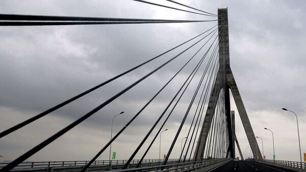 Ponte Donghai, localizada em Xangai, na China, possui mais de 30 quilômetros e é considerada a ponte marítima mais longa chinesa, 10 de dezembro de 2005 (imagem referencial) - Sputnik Brasil