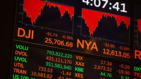 Bolsa de valores de Nova York, 17 de outubro 2018 - Sputnik Brasil