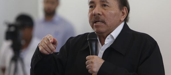 Presidente da Nicarágua Daniel Ortega - Sputnik Brasil
