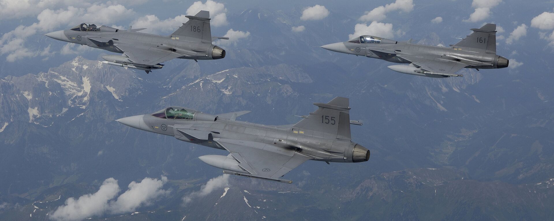 Caças suecos JAS 39 Gripen - Sputnik Brasil, 1920, 15.11.2023