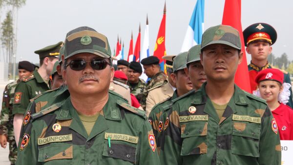 A delegação do exército do Laos na Rússia nos Jogos Militares Internacionais 2017 - Sputnik Brasil