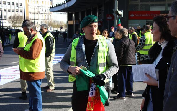 'Coletes amarelos' protestam em Lisboa, 21 de dezembro de 2018 - Sputnik Brasil