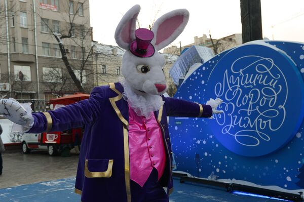 Participante dos eventos do festival no bulevar Chistoprudny, Moscou - Sputnik Brasil